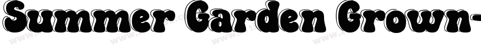 Summer Garden Grown字体转换